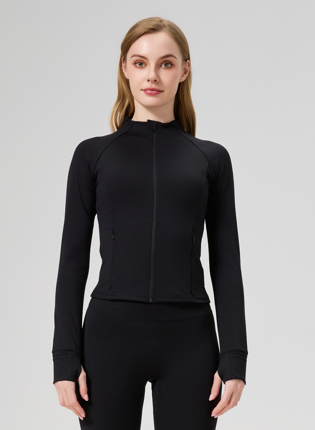 Motion Zip Pocket Jacket Black
