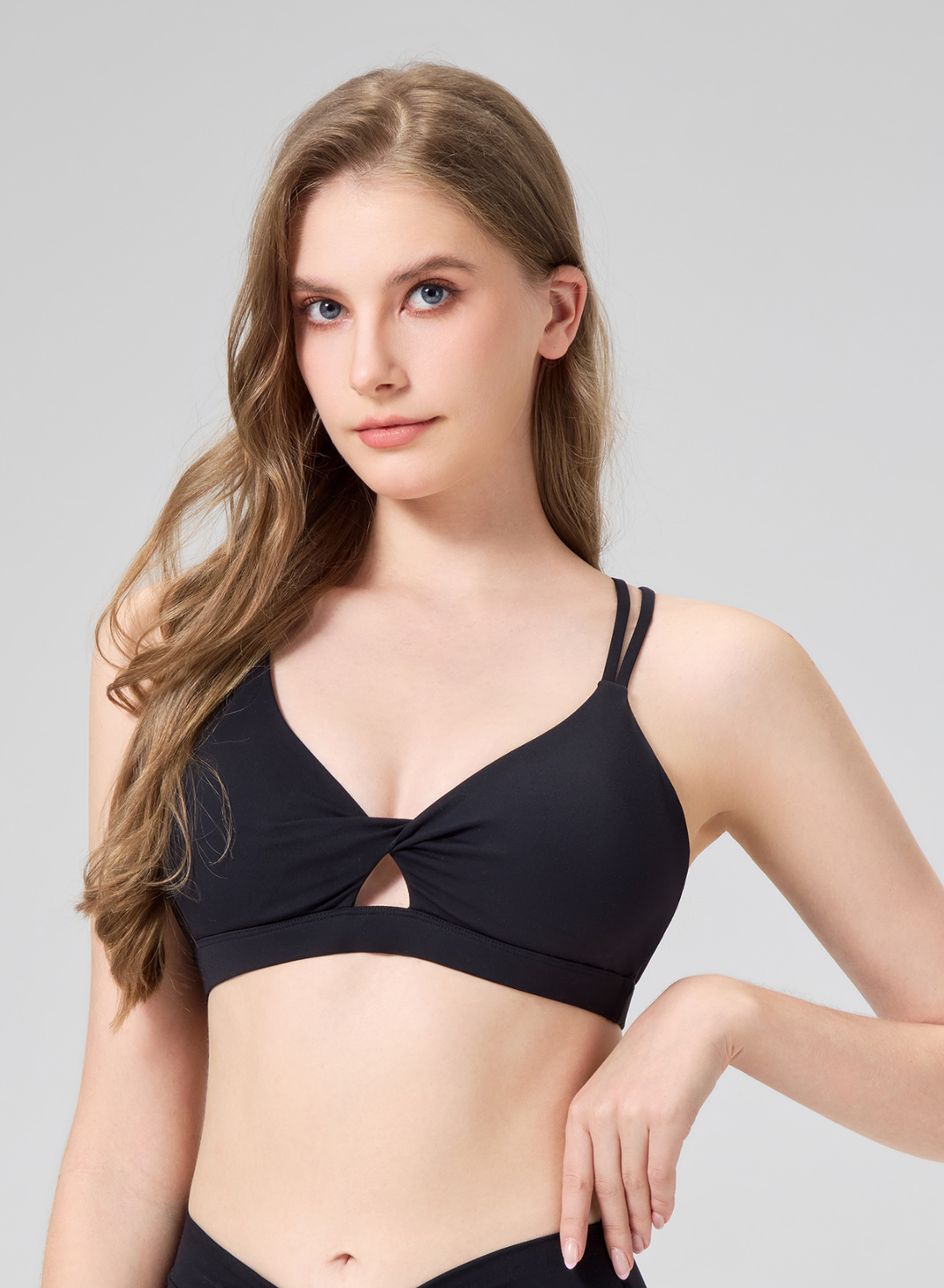 Sculpt Twist Bra Black