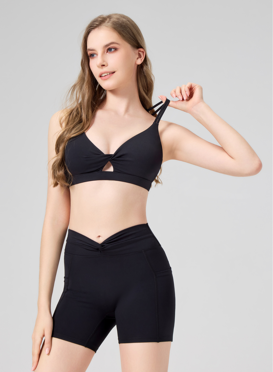 Sculpt Twist Bra Black