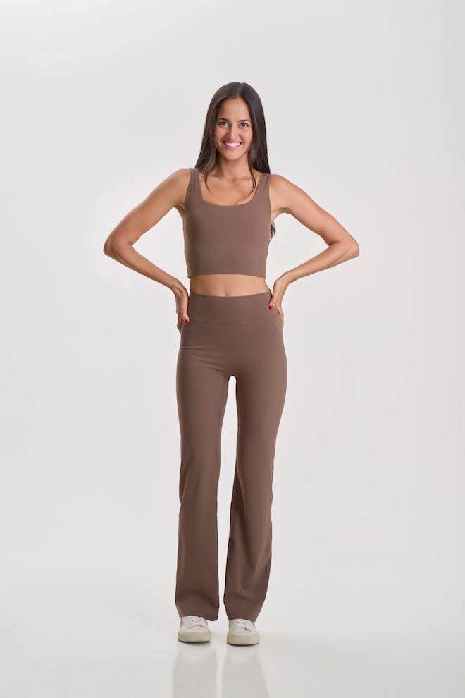 Contour Flare Leggings Mocha