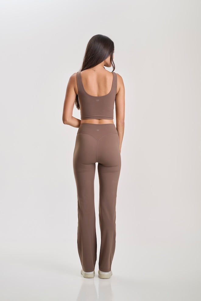 Contour Flare Leggings Mocha