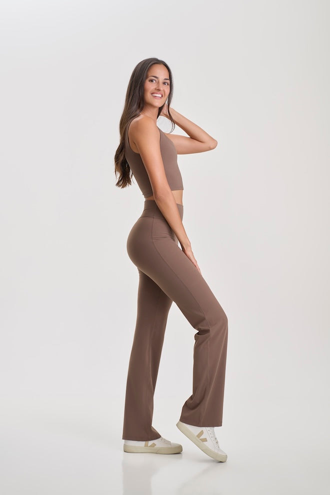 Contour Flare Leggings Mocha