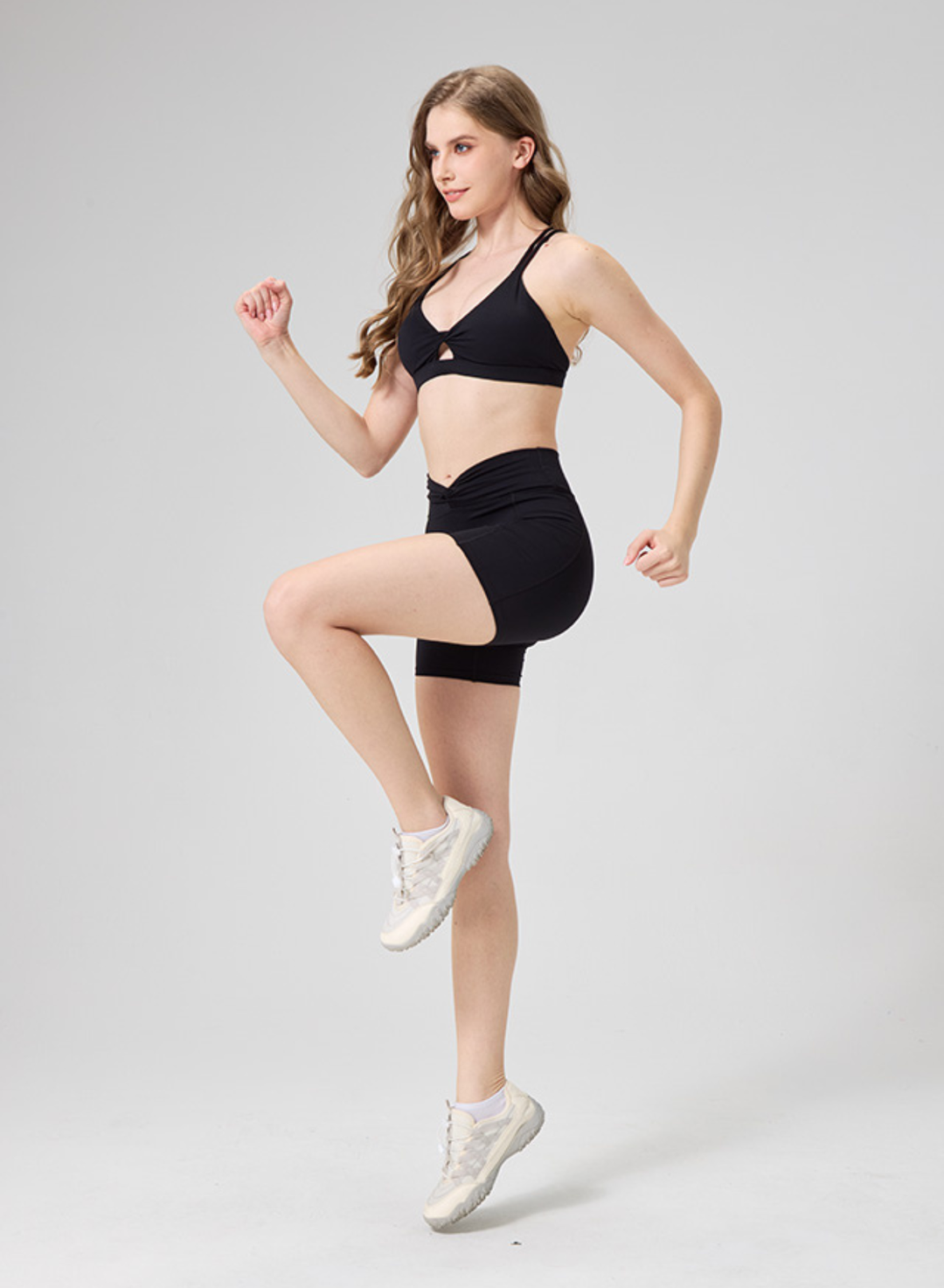 Sculpt Twist Pocket Shorts Black
