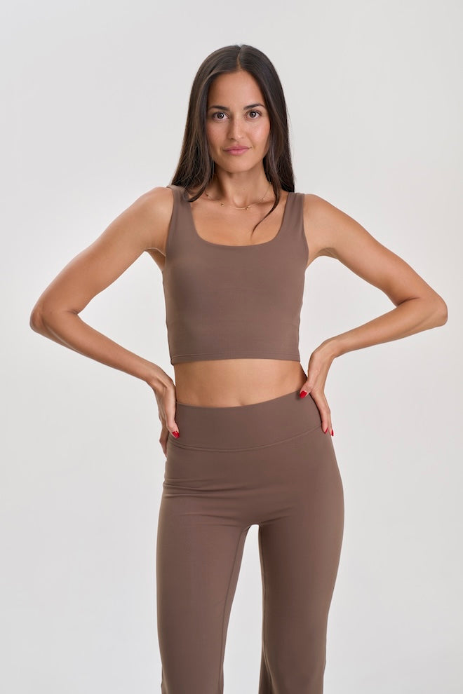 Contour Tank Top Mocha