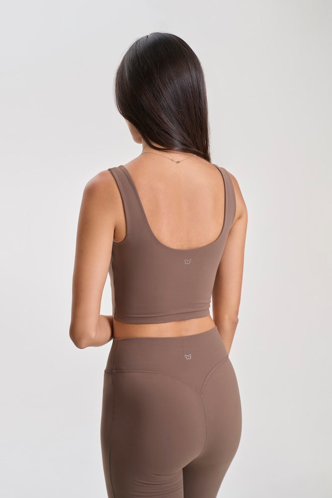 Contour Tank Top Mocha