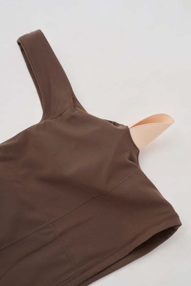 Contour Tank Top Mocha